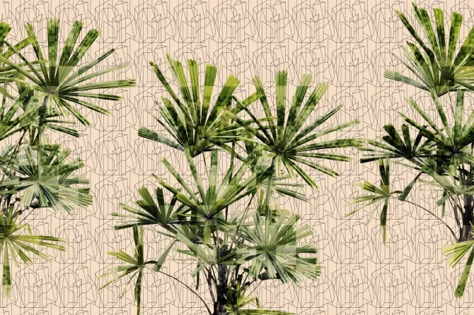 Tapeta Cubic Plant — dílec B