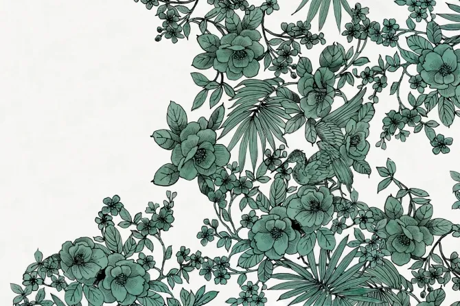 Tapeta Giardino dei ciliegi in fiore — dílec B